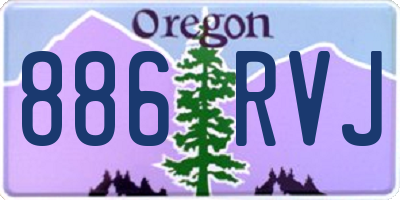 OR license plate 886RVJ