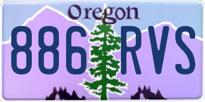 OR license plate 886RVS