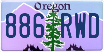 OR license plate 886RWD
