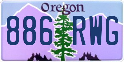 OR license plate 886RWG