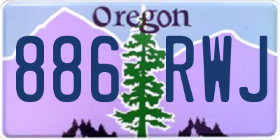 OR license plate 886RWJ