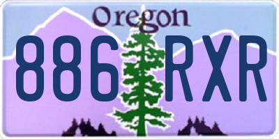 OR license plate 886RXR