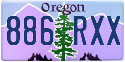 OR license plate 886RXX