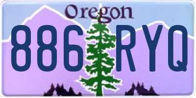 OR license plate 886RYQ