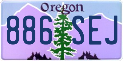 OR license plate 886SEJ