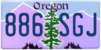 OR license plate 886SGJ