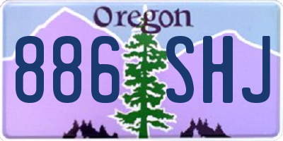 OR license plate 886SHJ