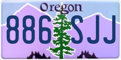 OR license plate 886SJJ