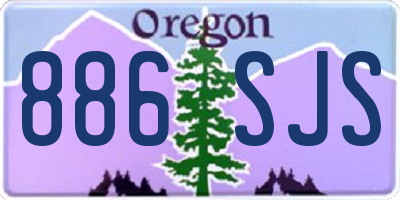 OR license plate 886SJS