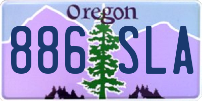 OR license plate 886SLA