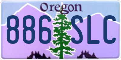 OR license plate 886SLC