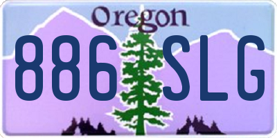OR license plate 886SLG