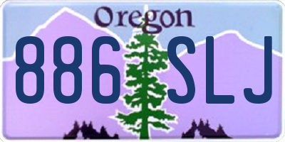 OR license plate 886SLJ