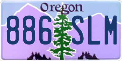 OR license plate 886SLM