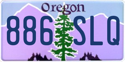 OR license plate 886SLQ