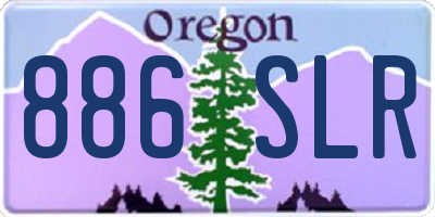 OR license plate 886SLR