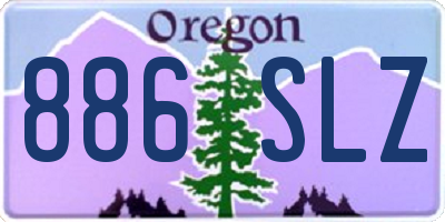 OR license plate 886SLZ