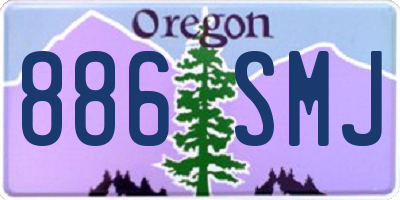 OR license plate 886SMJ