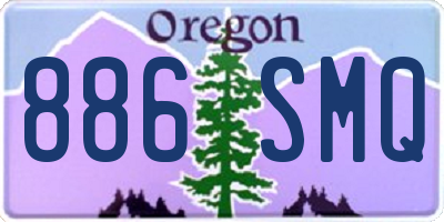 OR license plate 886SMQ
