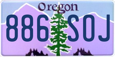 OR license plate 886SOJ
