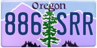 OR license plate 886SRR