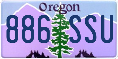 OR license plate 886SSU