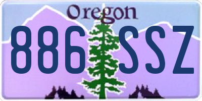 OR license plate 886SSZ