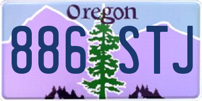 OR license plate 886STJ