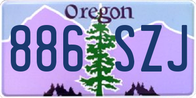 OR license plate 886SZJ