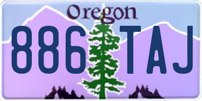 OR license plate 886TAJ