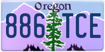 OR license plate 886TCE