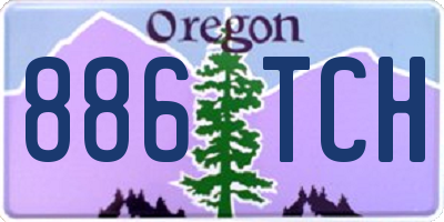 OR license plate 886TCH