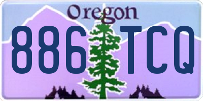 OR license plate 886TCQ