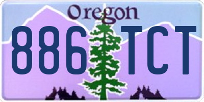OR license plate 886TCT