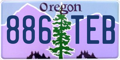 OR license plate 886TEB