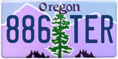 OR license plate 886TER