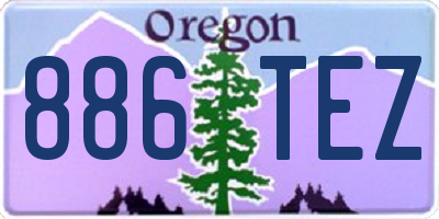 OR license plate 886TEZ