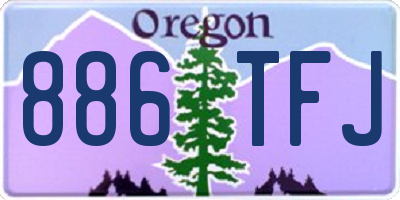 OR license plate 886TFJ