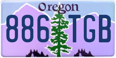 OR license plate 886TGB
