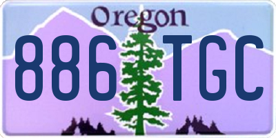 OR license plate 886TGC