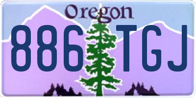 OR license plate 886TGJ