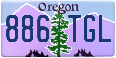 OR license plate 886TGL