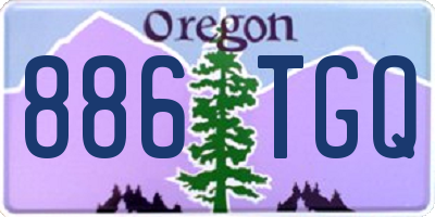 OR license plate 886TGQ
