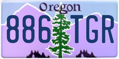 OR license plate 886TGR