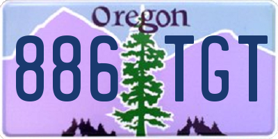 OR license plate 886TGT