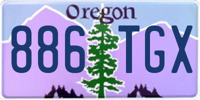 OR license plate 886TGX