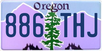 OR license plate 886THJ