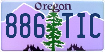 OR license plate 886TIC