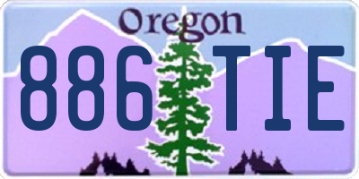 OR license plate 886TIE
