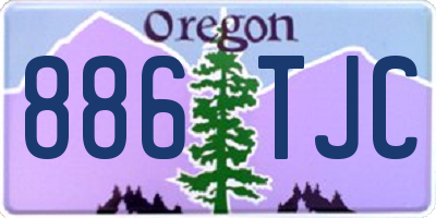 OR license plate 886TJC
